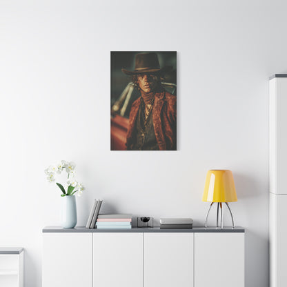 Western Editorial Cowboy Portrait Wall Art & Canvas Print