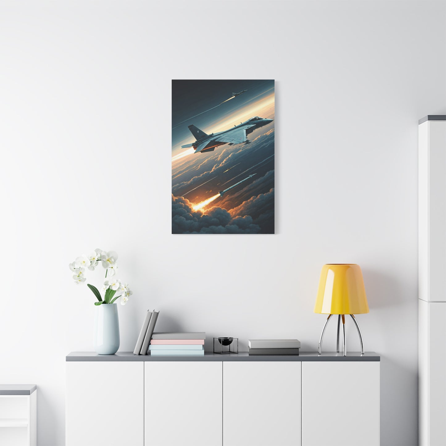 Cloudfire Jet Pursuit Wall Art & Canvas Prints