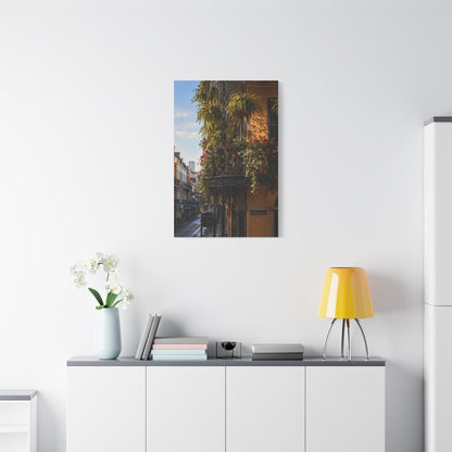 French Quarter Balcony Floral Detail Wall Art & Canvas Print