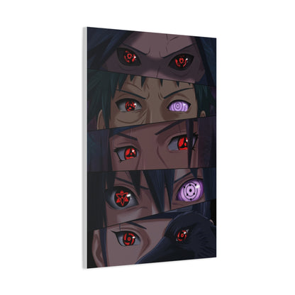 Naruto Uchiha Visual Prowess Eyes Poster Wall Art & Canvas Print