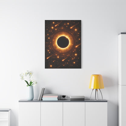 Golden Eclipse Celestial Wall Art & Canvas Print