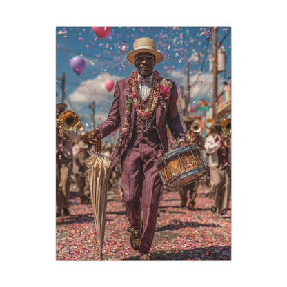 Second Line Parade Celebration Wall Art & Canvas Print