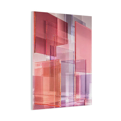 Blush Acrylic Glass Illusion Wall Art & Canvas Print