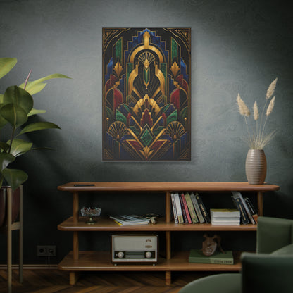 Neo Art Deco Jewel Geometry Wall Art & Canvas Print