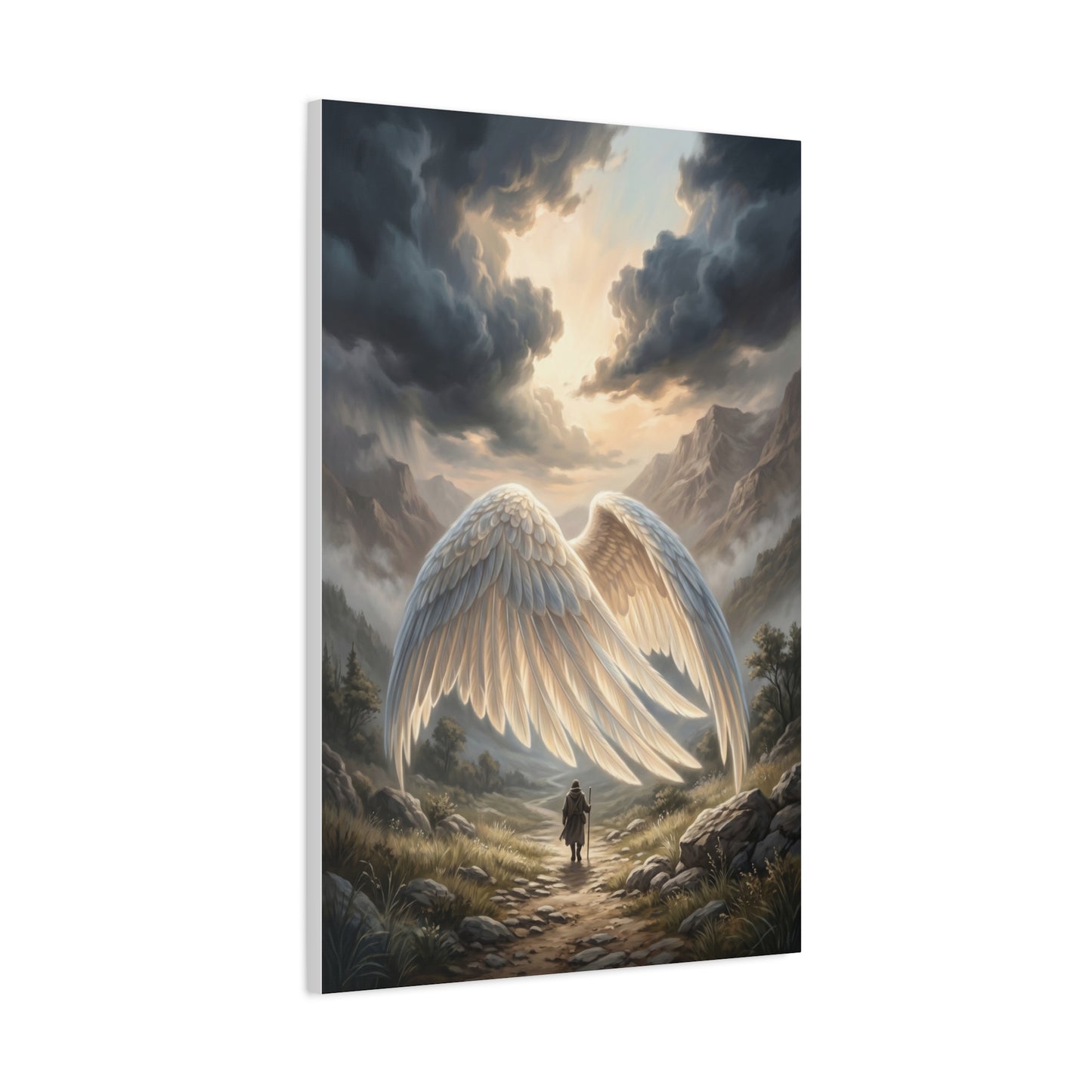 Psalm 91 Wings of Refuge Scripture Wall Art & Canvas Print