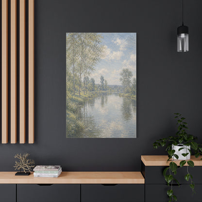 Beside Still Waters Impressionist Scripture Wall Art & Canvas Print