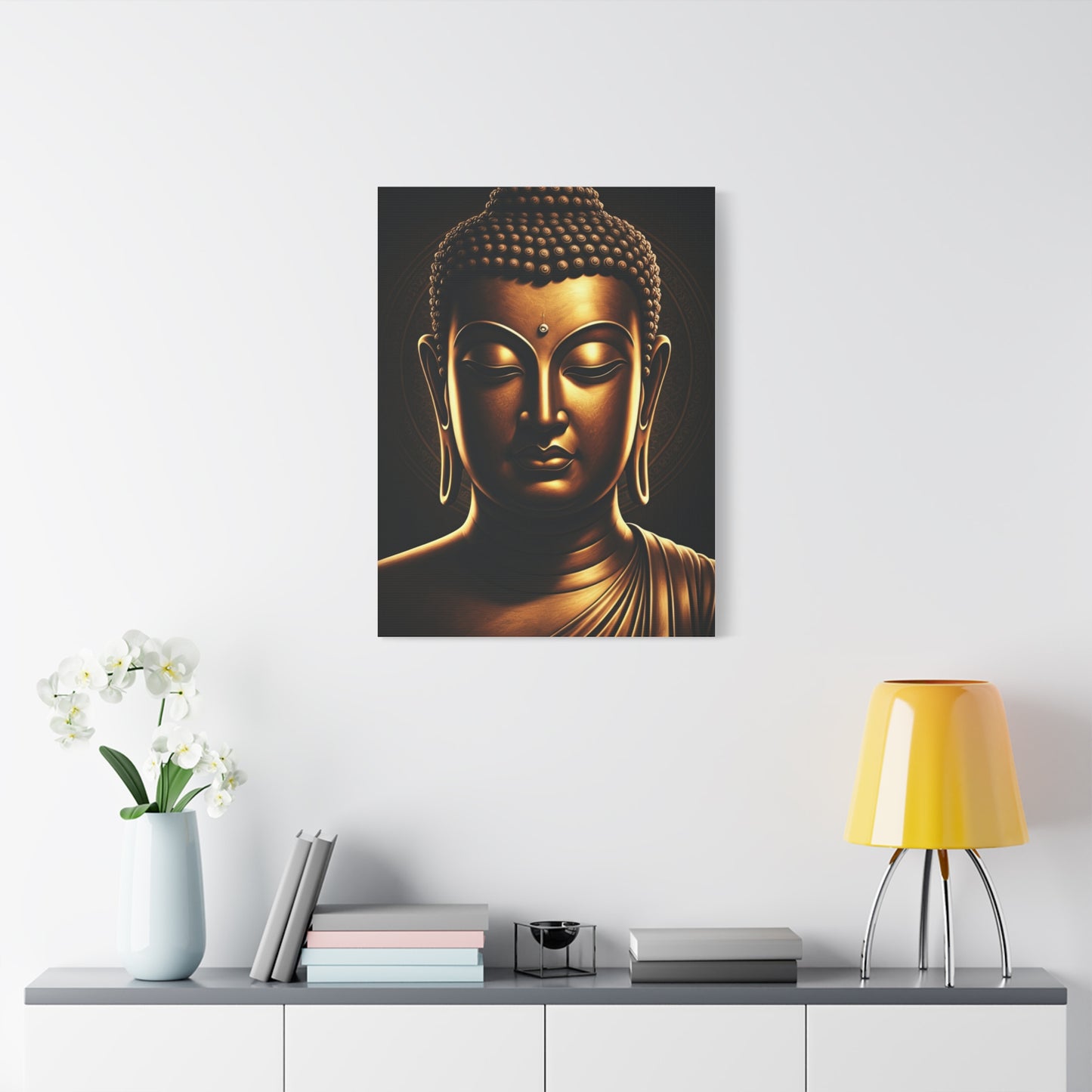 Serene Enlightenment Buddha Close-Up Wall Art & Canvas Prints