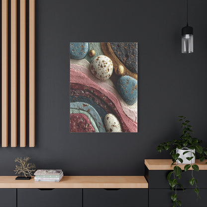 Layered Mineral Stone Abstract Wall Art & Canvas Print