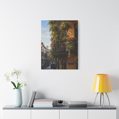 French Quarter Balcony Floral Detail Wall Art & Canvas Print