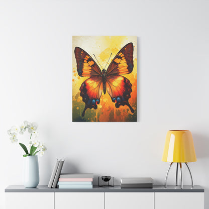 Watercolor Splash Butterfly Wall Art & Canvas Prints