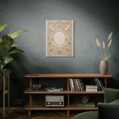 Ketubah-Inspired Papercut Relief Wall Art & Canvas Print