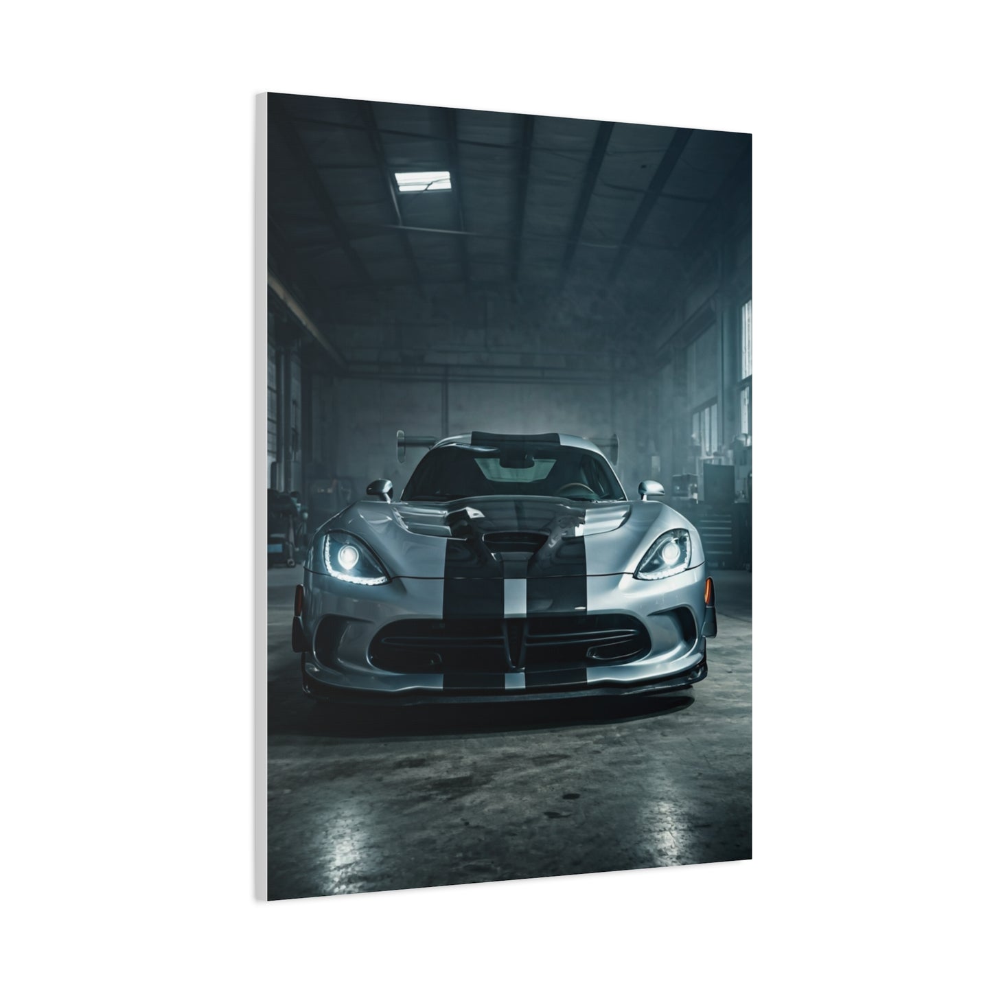 Dodge Viper Performance Build Garage Scene Wall Art & Canvas Prints