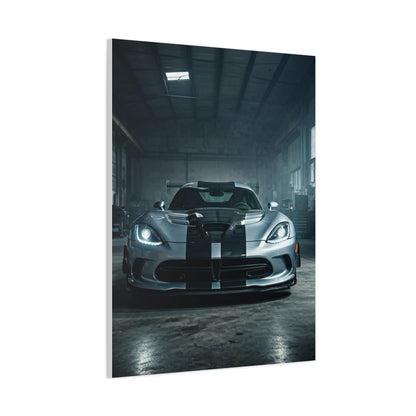 Dodge Viper Performance Build Garage Scene Wall Art & Canvas Prints
