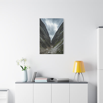 Between the Mountains Wall Art & Canvas Prints