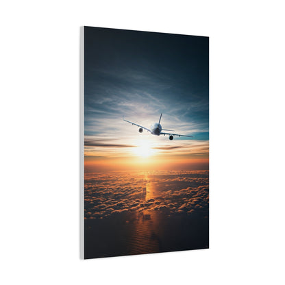 Skyward Sunset Departure Wall Art & Canvas Prints
