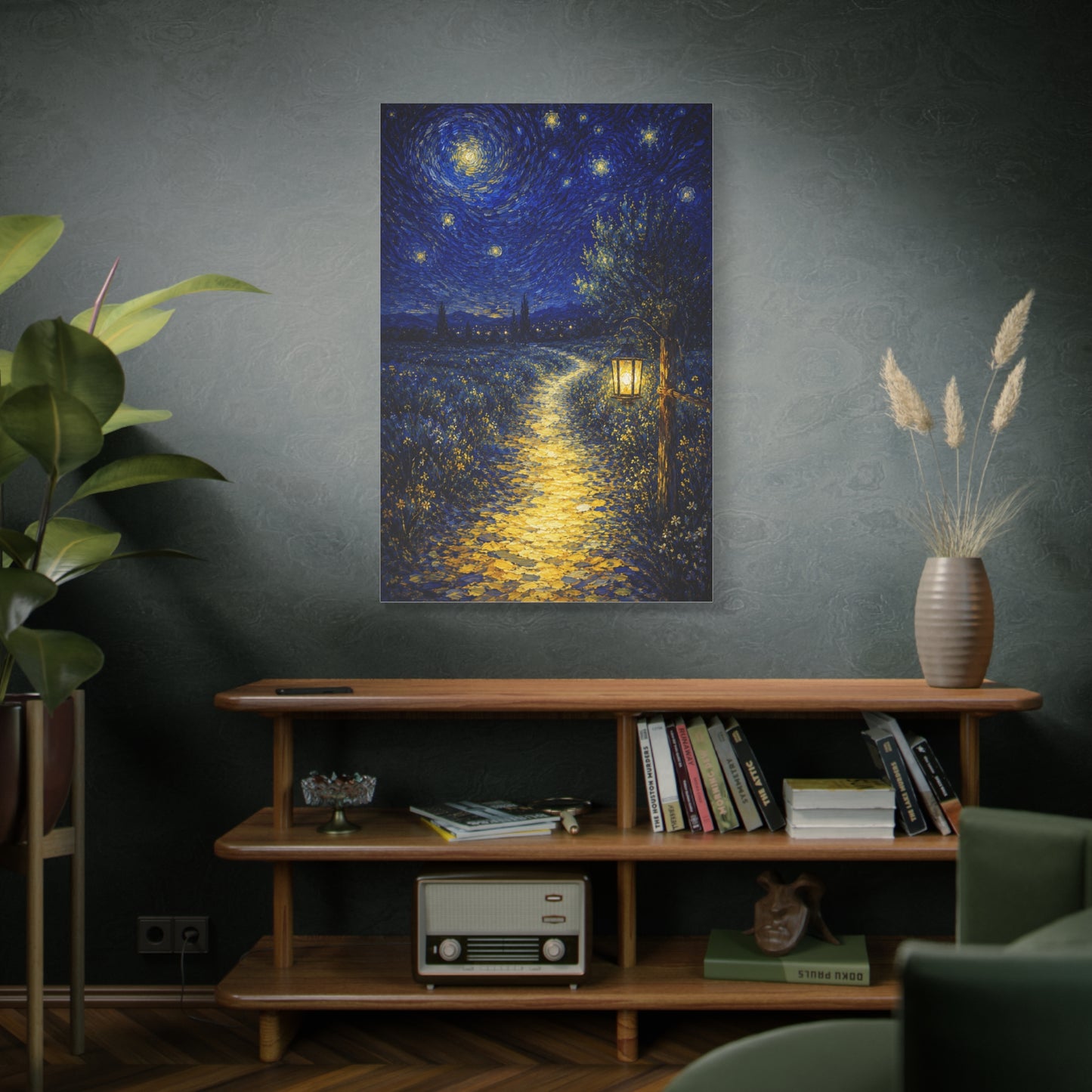 John 8:12 Lantern Path Scripture Wall Art & Canvas Print