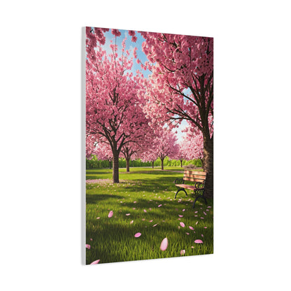 Sakura Blossom Garden Park Scene Wall Art & Canvas Prints