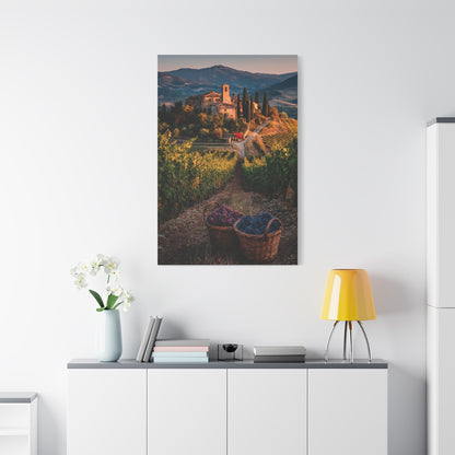 Tuscan Estate Vineyard View Wall Art & Canvas Print