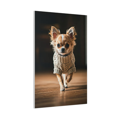 Tiny Stride Chihuahua Wall Art & Canvas Print