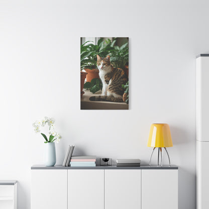 Serene Garden Cat Wall Art & Canvas Prints