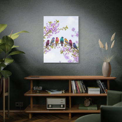 Spring Blossom Birds Composition Wall Art & Canvas Print