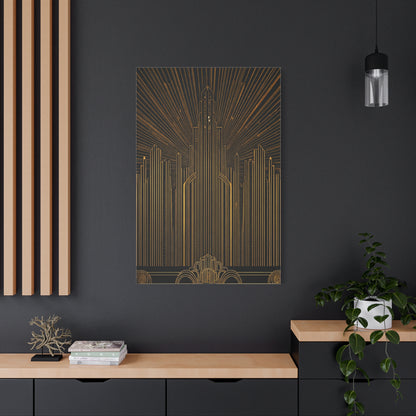 Radiant Art Deco Skyline Wall Art & Canvas Prints