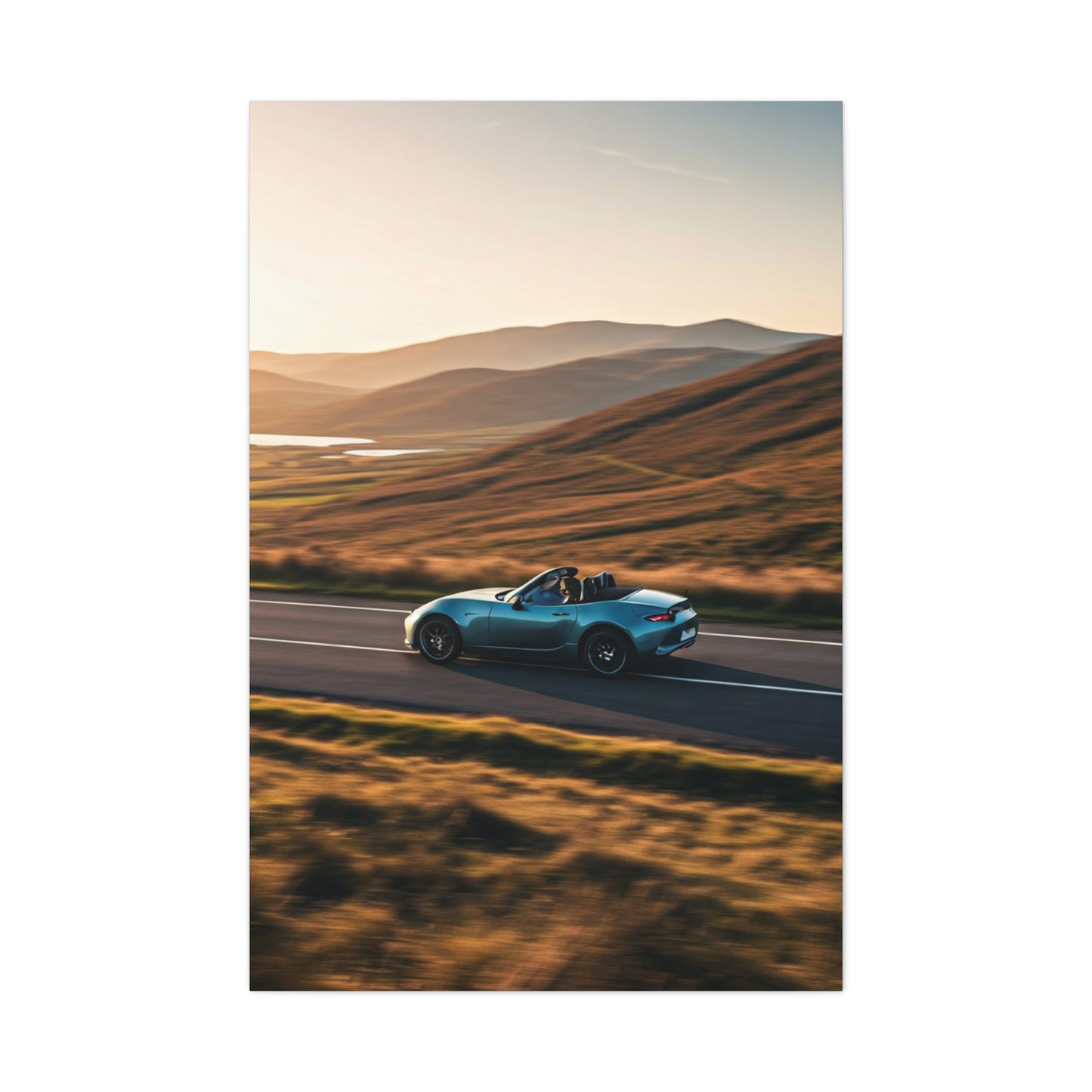 Mazda MX-5 Miata Winding Countryside Road Wall Art & Canvas Prints