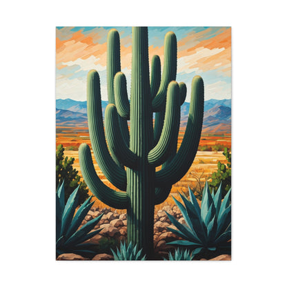 Southwestern Valley Saguaro Landscape Wall Art & Canvas Prints