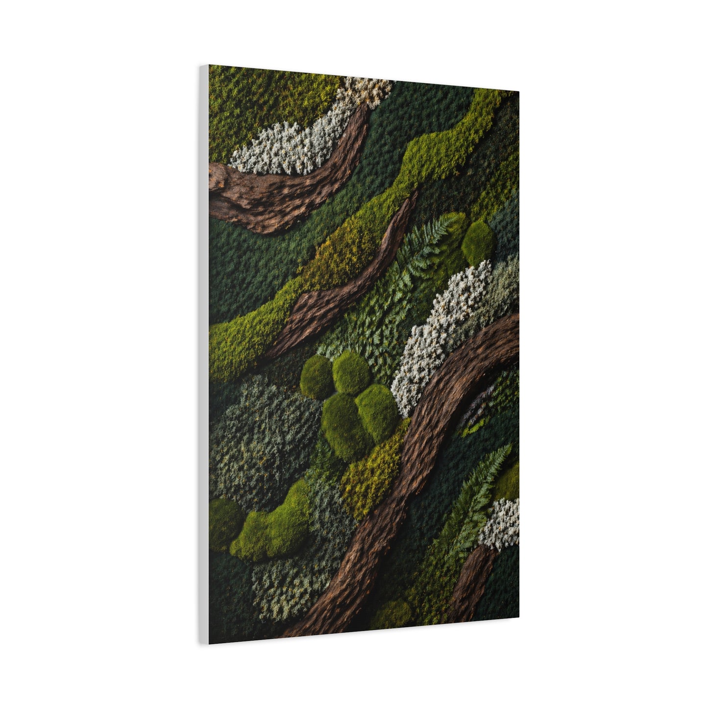 Biophilic Moss Landscape Texture Wall Art & Canvas Print