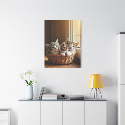 Basket of Kittens Wall Art & Canvas Prints