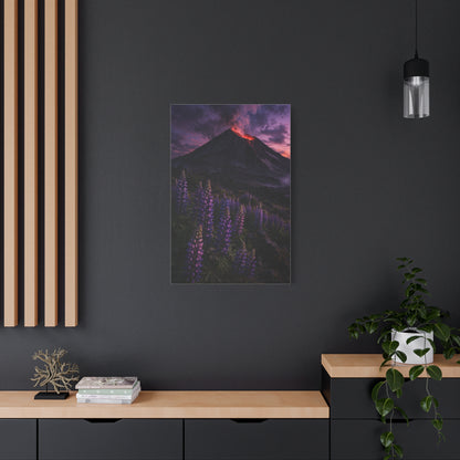 Volcanic Twilight & Wild Lupines Wall Art & Canvas Print