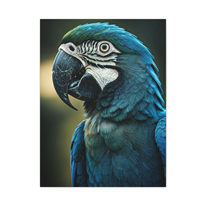 Regal Blue Macaw Portrait Wall Art & Canvas Prints