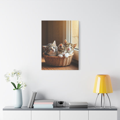 Basket of Kittens Wall Art & Canvas Prints