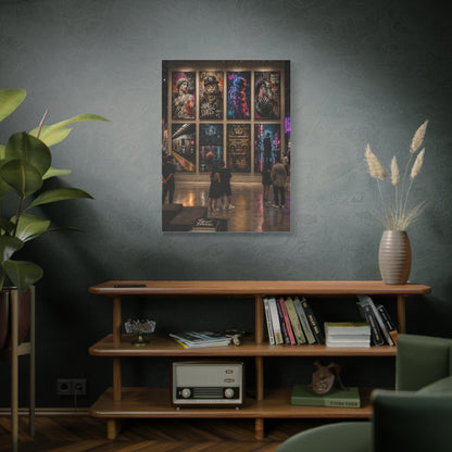 Modern Street Art Gallery Exhibition Street Wall Art & Canvas Print