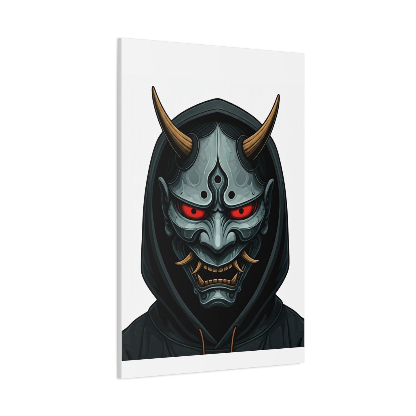 Hooded Demon Mask Wall Art & Canvas Prints