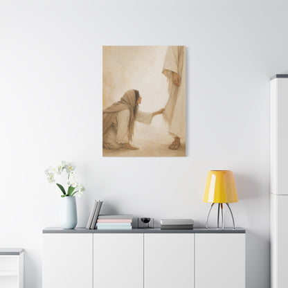 Healing Faith Touch Scripture Wall Art & Canvas Print