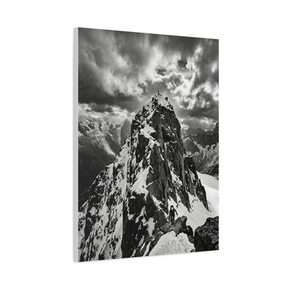 Dramatic Monochrome Alpine Storm Wall Art & Canvas Print