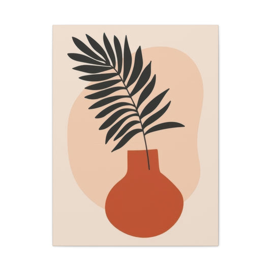 Orange Vase Abstract Earth Tones Wall Art & Canvas Prints