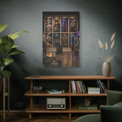 Modern Street Art Gallery Exhibition Street Wall Art & Canvas Print