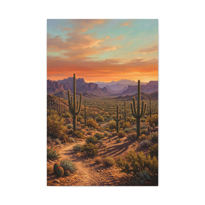 Sonoran Desert Panorama Southwest Wall Art & Canvas Print