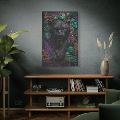 Wild Panther Graffiti Fusion Street Wall Art & Canvas Print