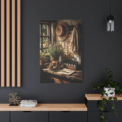 Farmhouse Herb Kitchen Still Life Wall Art & Canvas Print