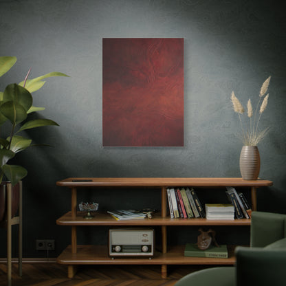 Earthy Red Wabi-Sabi Texture Abstraction Wall Art & Canvas Print