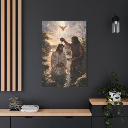 Baptism of Christ Sacred River Wall Art & Canvas Print