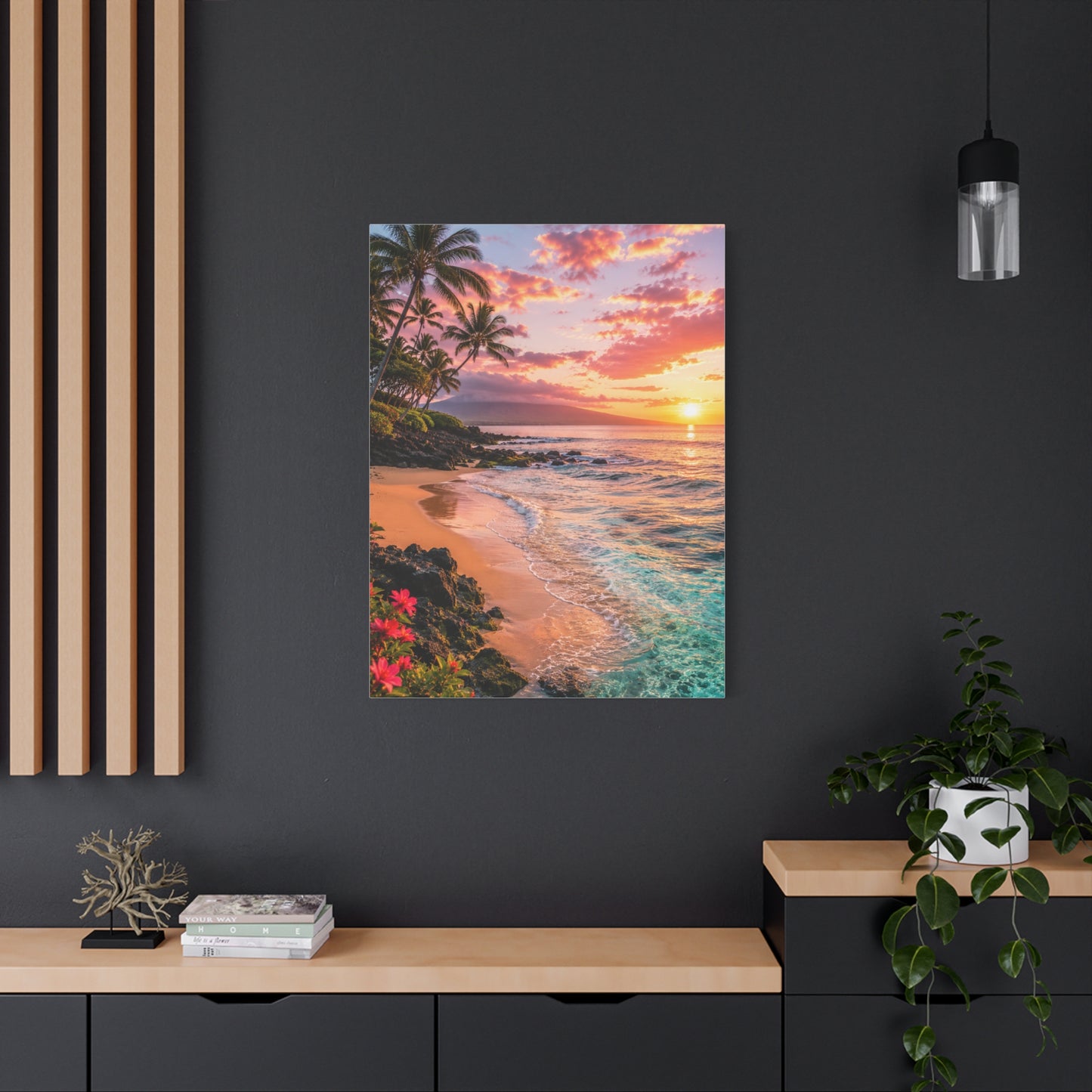 Maui Tropical Sunrise Shoreline Wall Art & Canvas Print
