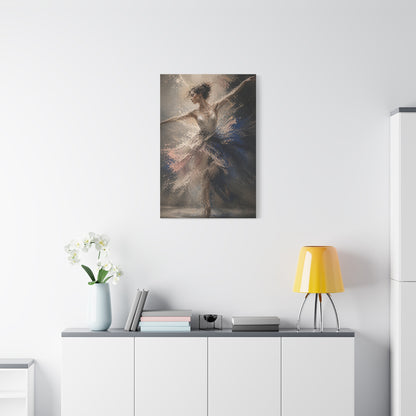 Expressive Ballet Motion Painting Wall Art & Canvas Print