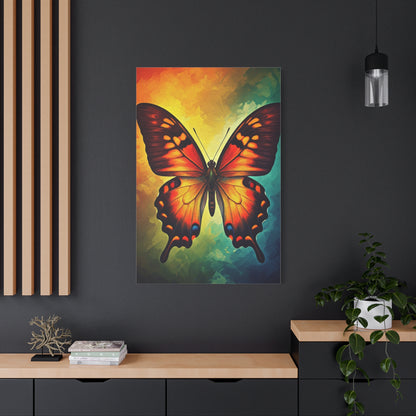 Fiery Monarch Butterfly Spectrum Wall Art & Canvas Prints