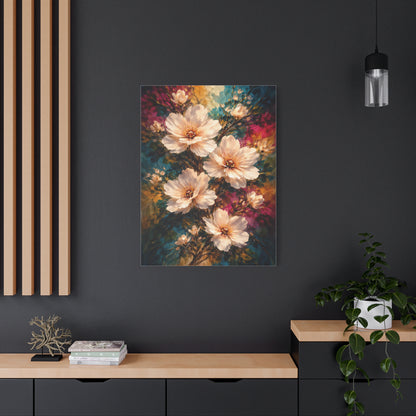 Oversized White Blossoms Floral Wall Art & Canvas Print