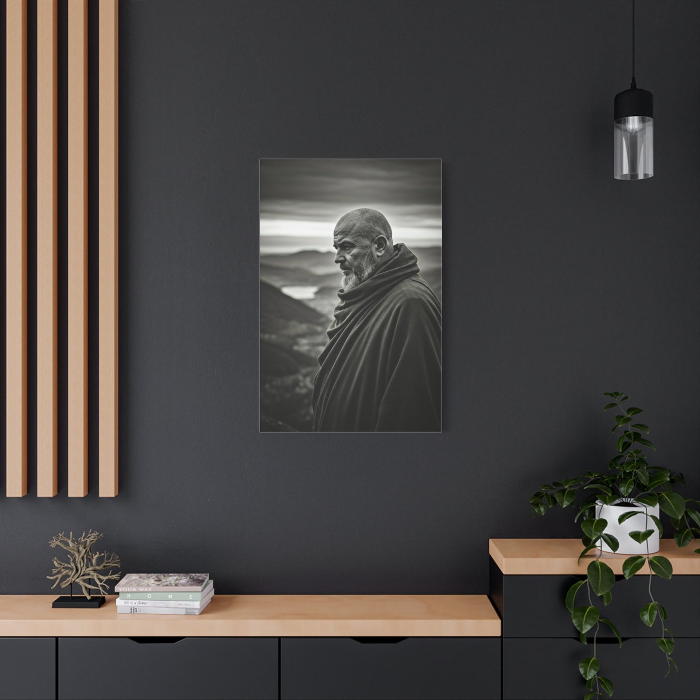 Contemplative Wanderer Portrait Wall Art & Canvas Prints