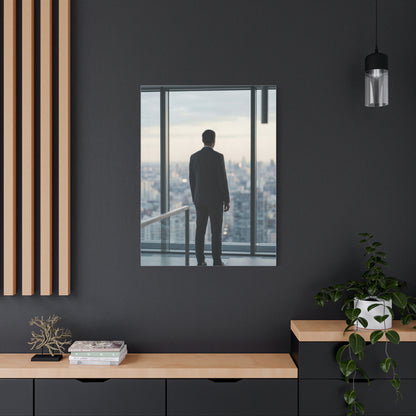 Leadership Reflection Skyline Scene Wall Art & Canvas Print